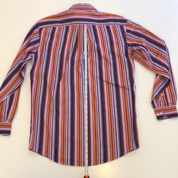 Etro Mens Multicolored Striped Shirt, size 38 - Picture 6 of 7